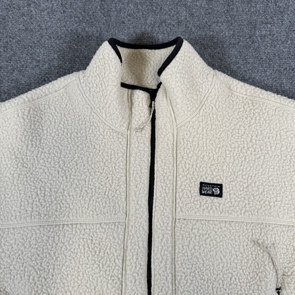 Mountain Hardwear HiCamp‎ Fleece Jacket Womens Medium Cream White Long Full Zip - Picture 3 of 11